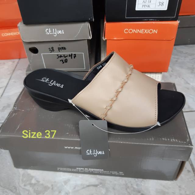 Sandal slop heels st yves wanita