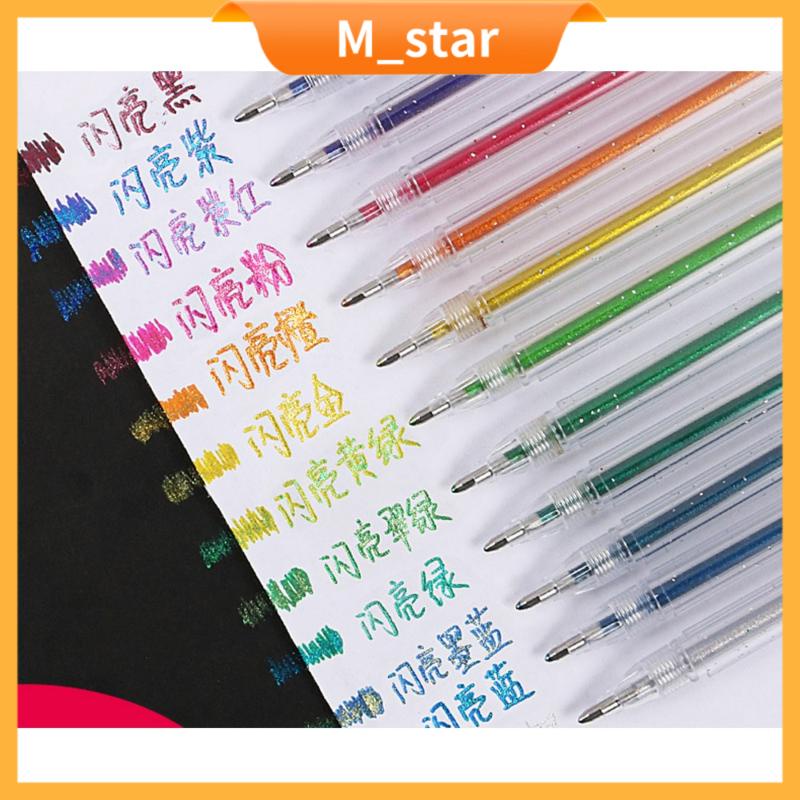 Pulpen Pelangi / pena Gliter Blink2/Color Pen Warna Warni Unik Lucu Fancy 12 Warna-2