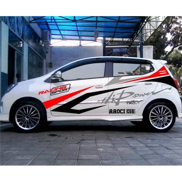 Cutting seticker variasi body mobil., Ayla ,Agya Jazz,  Datsun All tipe mobil