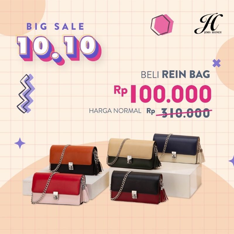 PROMO 10.10 BIG SALE Rein Bag Jims Honey Semarang // Tas Selempang // Tas Wanita // Tas Bahu // Tas 
