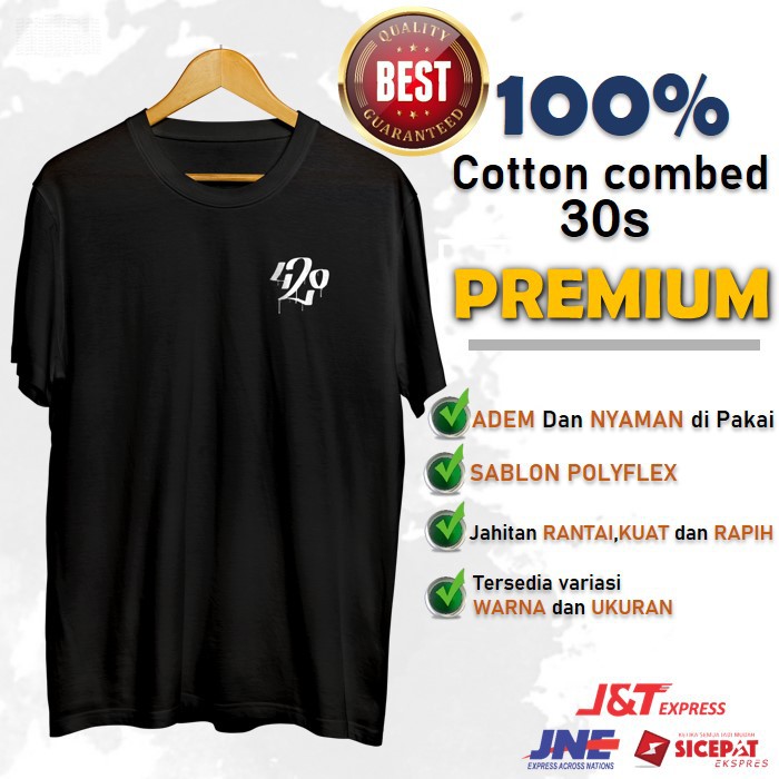 Kaos Tshirt Baju Pria Logo 420 Distro Cowok Original - VA601420