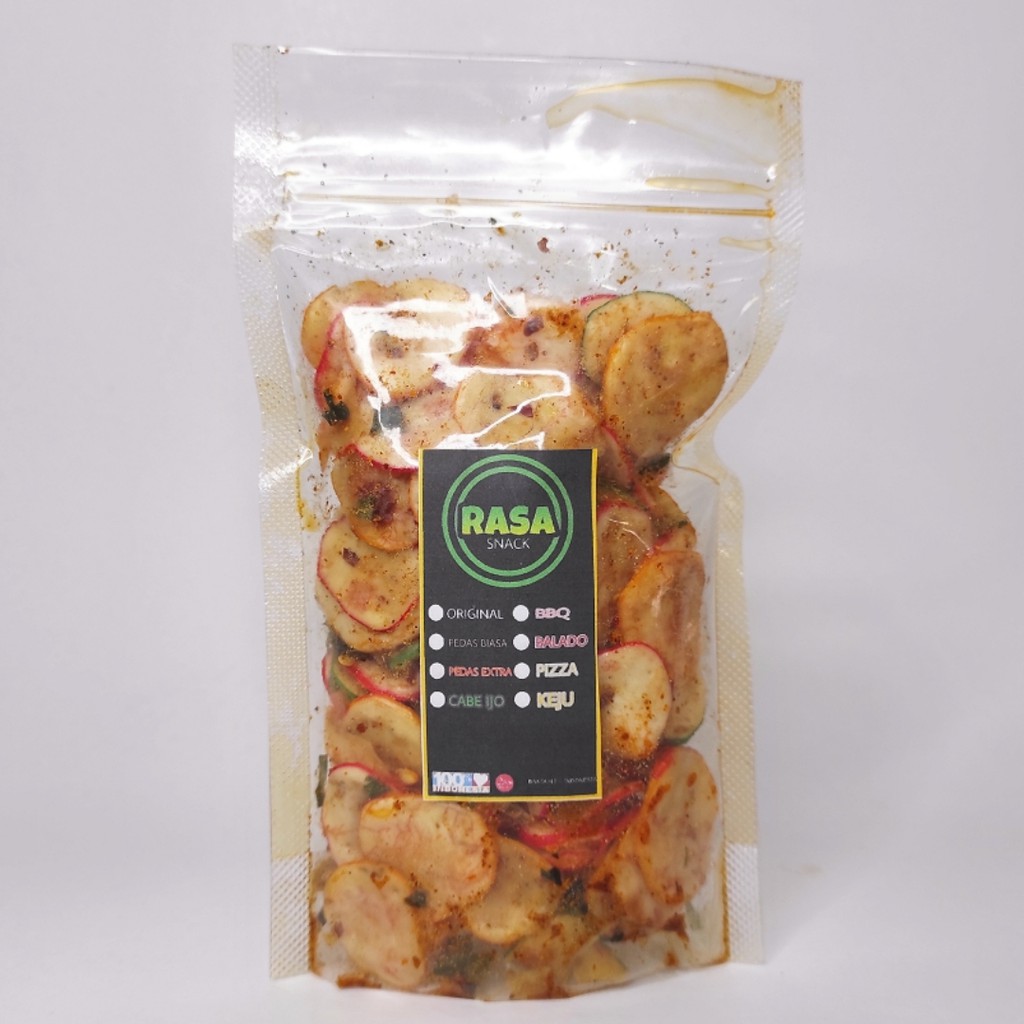 

Keripik Seblak Kering Bawang 100gr Daun Jeruk Kemasan Standing Pouch