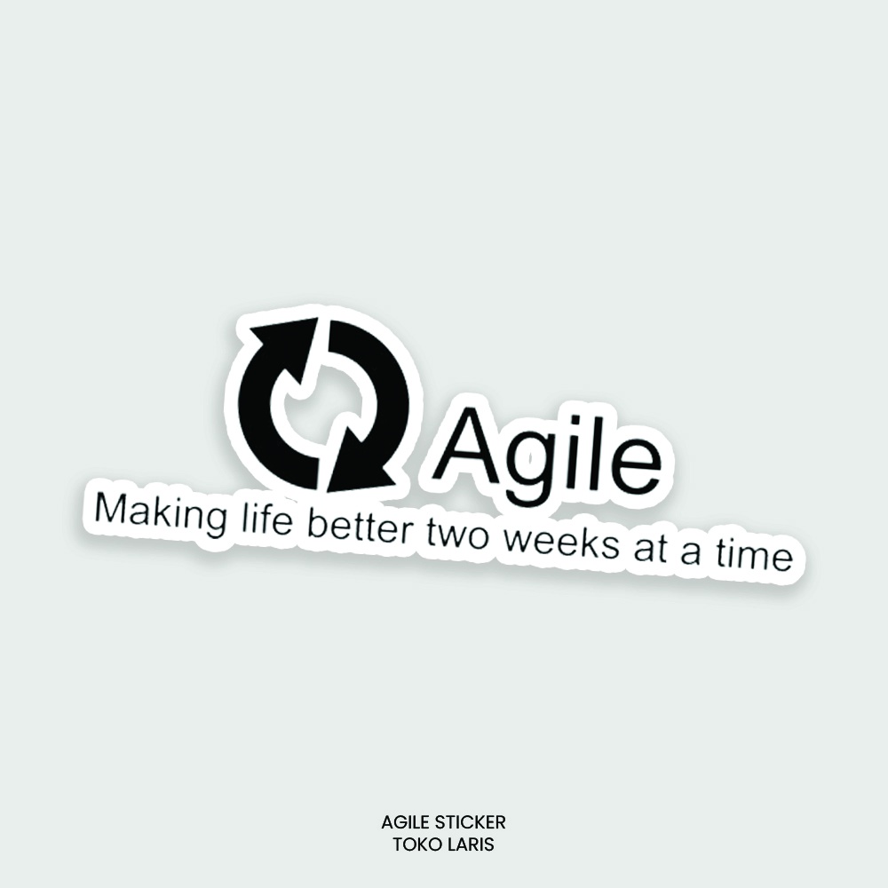 Sticker AGILE Untuk Sticker Laptop, Tumblr, Helm, Case