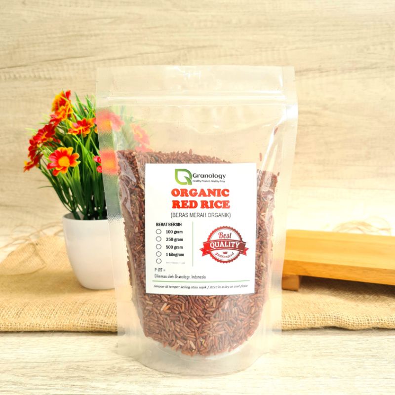 Beras Merah Organik / Organic Red Rice (500 gram) by Granology