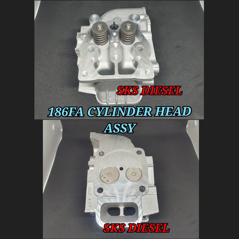 KDE6700 186FA Cylinder Head Assy Deksel Kop Genset Diesel Silent Solar Kipor Krisbow