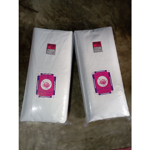 Kain Kafan Mori Cap Bunga mawar Lebar 120x50 meter