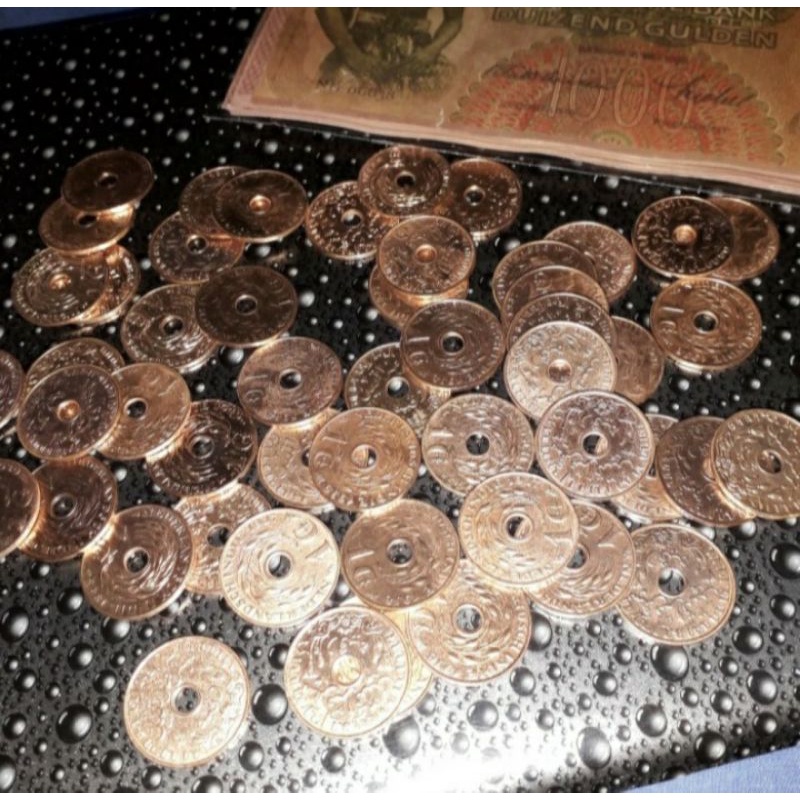uang kuno coin 1 cen benggol asli
