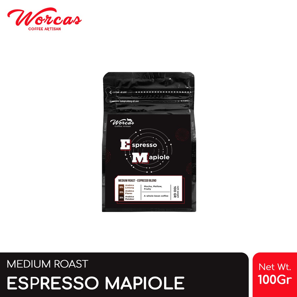 

WORCAS Mapiole Espresso Blend 100 Gram | Medium Roast