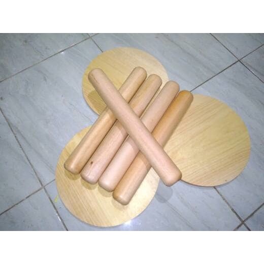 Rolling Pin Kayu Panjang 40cm-Diameter 5cm / Penggilas Adonan / Penggiling Adonan / Penumbuk