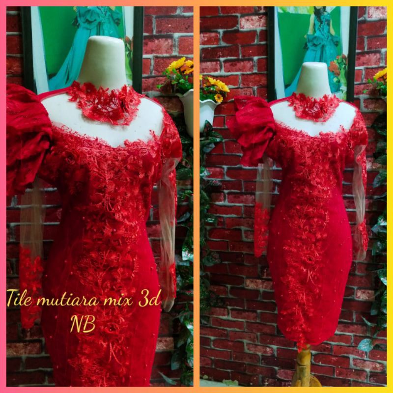 dres penyanyi/baju penyanyi/dres singer/merah lengan kriwul