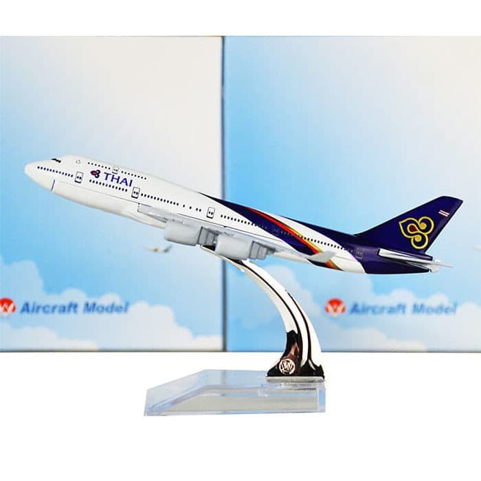 New Arrival MINIATUR DIECAST PESAWAT THAI AIRLINES PAJANGAN HIASAN PESAWAT Low Price!