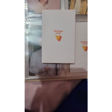 V Taehyung message card (butter album)