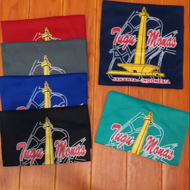 Kaos oblong JAKARTA (TUGU MONAS) / Kaos oblong dewasa - anak2