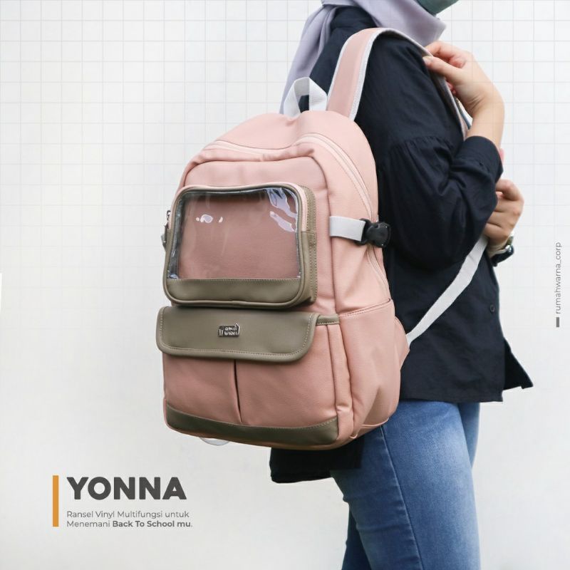 TAS RANSEL YONNA RUMAH WARNA