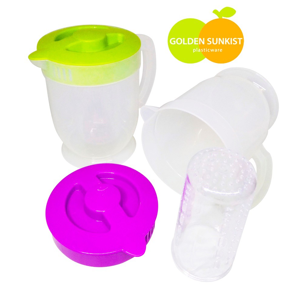 Eskan teko air minum dengan fruit infuser New