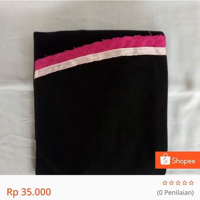 Bergo tali pink muda fanta