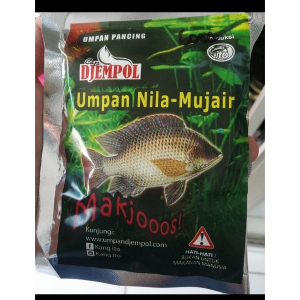 Umpan pancing ikan kolam empang djempol nila mujahir