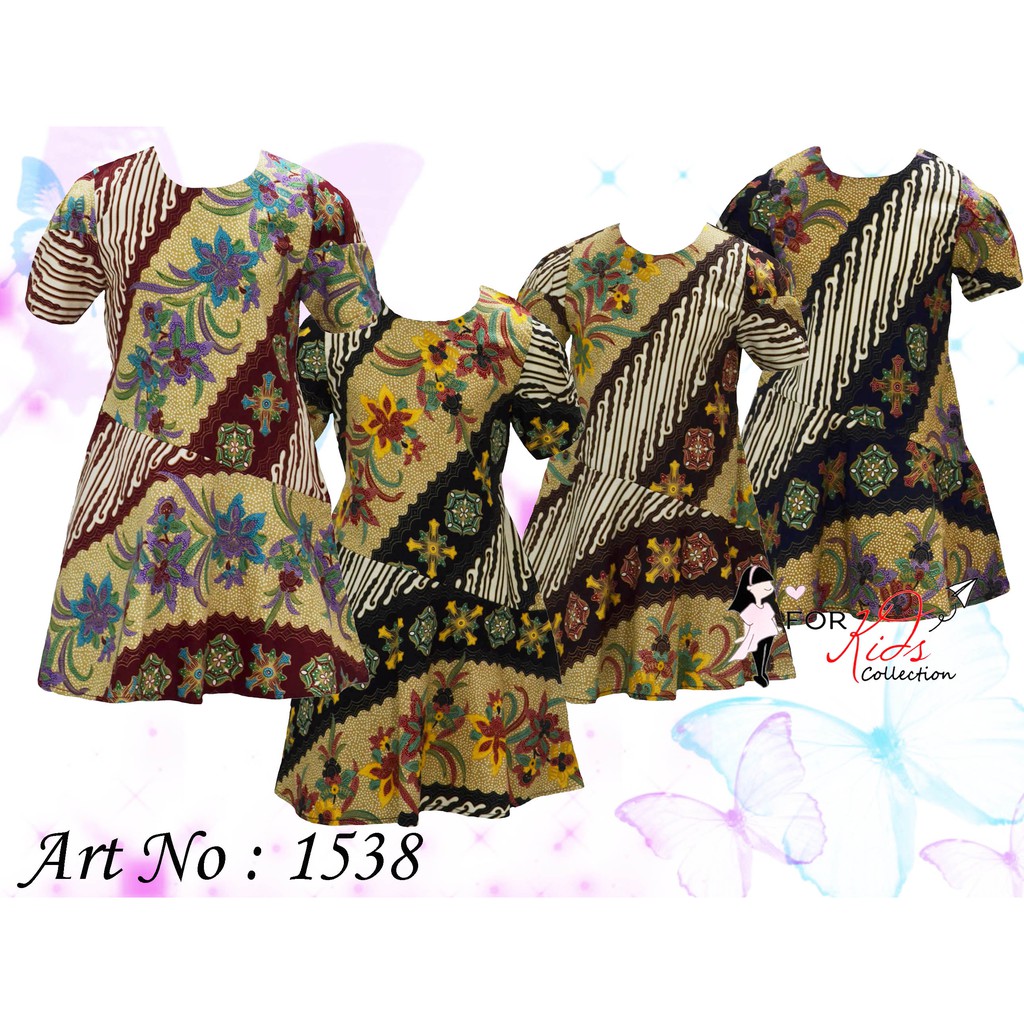 Dress Batik Fashion Anak Perempuan Bahan Katun Stretch