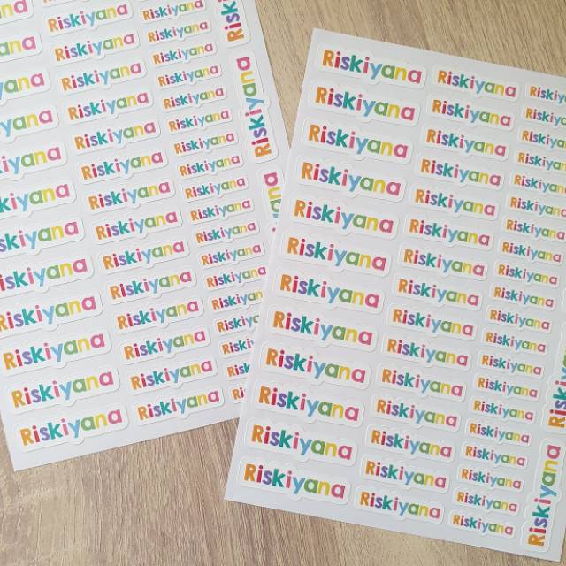 

(LIGHTLYSKY) Colorful Fonts Letter Shape - Label Nama Waterproof