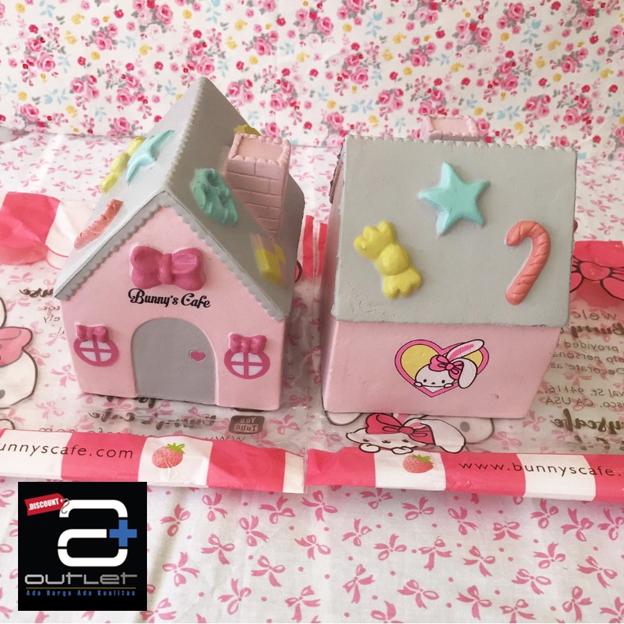 Squishy Bunny Cafe House JUMBO Squishy Licensed Bunny Home