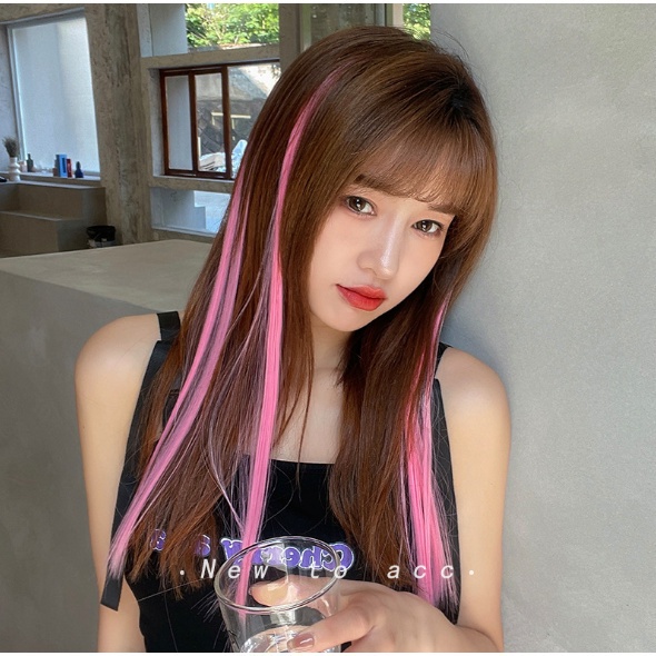 HAIR CLIP COLOR RAMBUT PALSU HAIR EXTENSION WIG RAMBUT HIGHLIGHT KLIP AK31