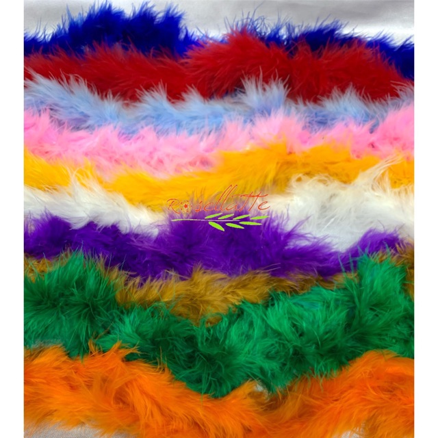 BULU AYAM ANGSA METERAN bulu aksesoris pakaian baju