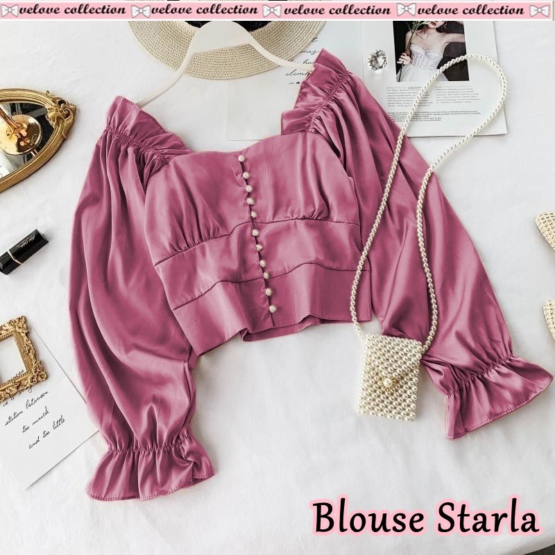 A10 Blouse starla matt woof crepe ld 100cm pj 56cm ld100cm