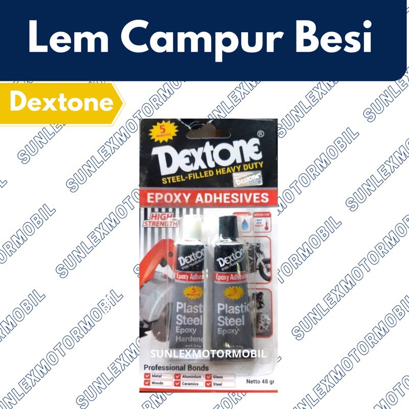 

LEM DEXTONE 5 MENIT LEM BESI EPOXY ADHESIVE LEM ADUK CAMPUR