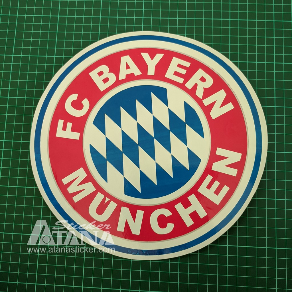 Stiker Printing Sablon Jumbo FC Bayern Munchen Bayer Jerman Bola Laliga Motor Mobil Dinding Kaca