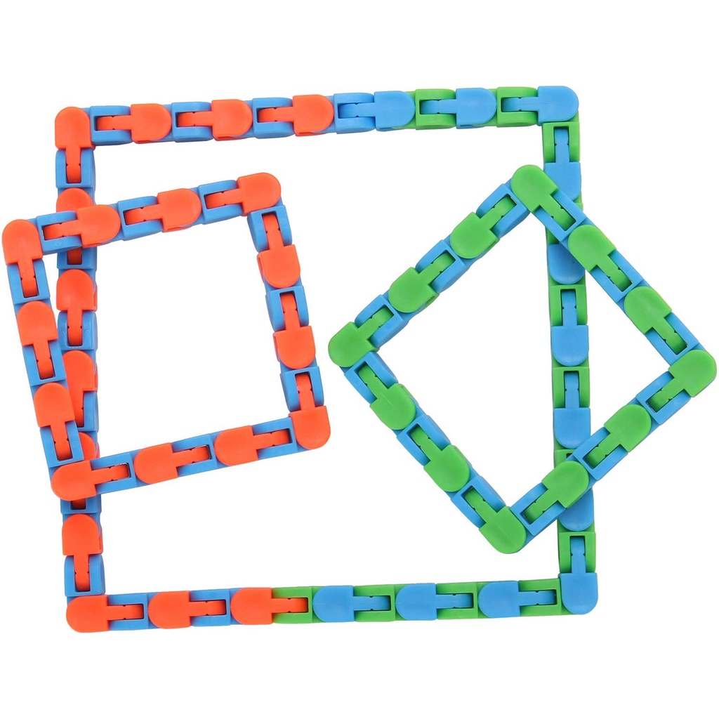 Wacky Tracks Mainan Puzzle Kubus Fidget Snap And Click Untuk Melatih Sensorik Anak