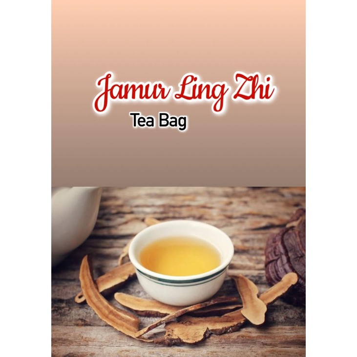 Teh celup jamur lingzhi herbal antikanker menurunkan kadar lemak