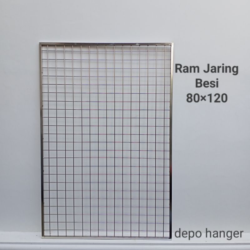 Ram Jaring besi stainless steel 80 cm × 120 cm