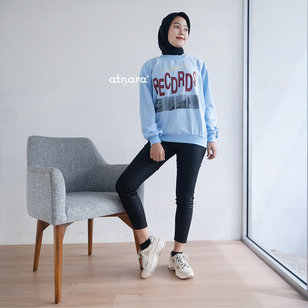 Nara Grosir - Records XXL Sweater l Sweater Pria dan Wanita