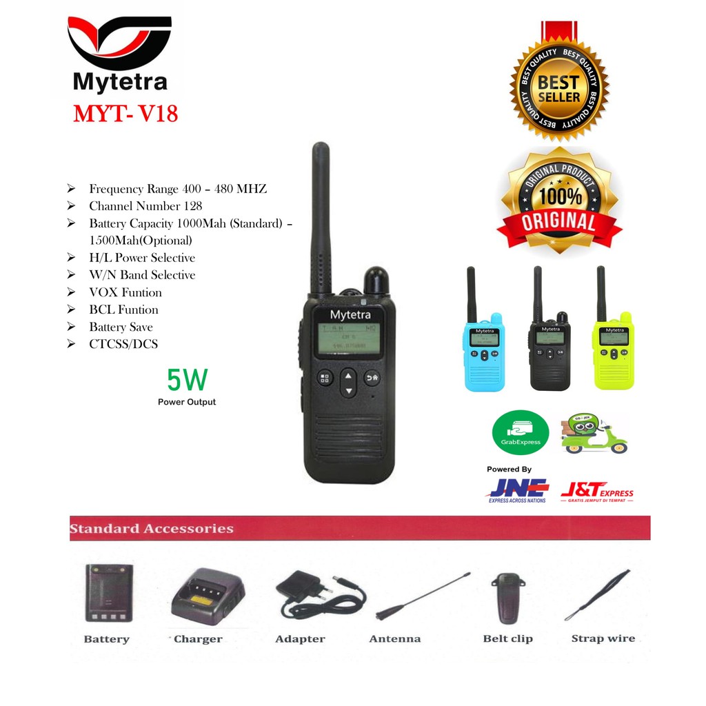 HT Radio Walkie Talkie Mytetra  V18 Mini Origilnal 2 unit