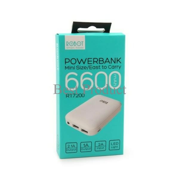 POWER BANK VIVAN Robot RT7200 6600 mAh Slim Ukuran Mini ORIGINAL POWERBANK PB Best Deeeal