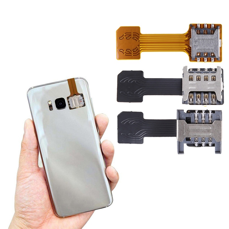 Cre Dual SIM+Two-in-one Horizontal SD Adapter Phone Extender 4G Untuk Extender Ponsel Android Untuk Nano