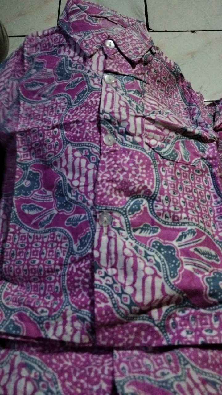 Sadana Batik - (1) Kemeja Batik Anak Size Terlengkap Kid Fashion Seragam Sekolah
