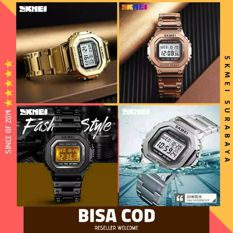 JAM TANGAN SKMEI 1456 PRIA ANTI AIR ORIGINAL DIGITAL SURABAYA
