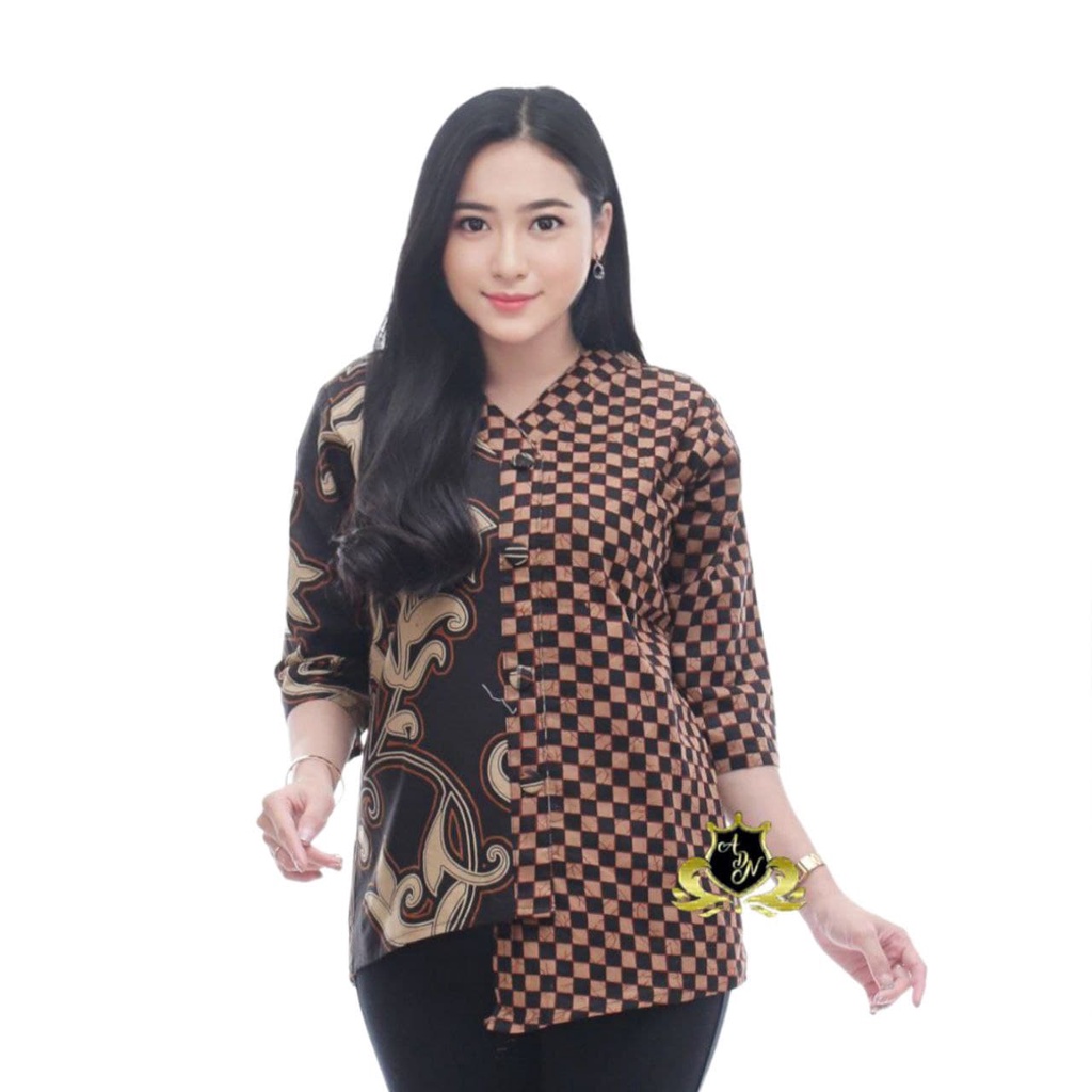 COUPLE BATIK NEW HEM BLUS BLOUSE TRENDING INTERNATIONAL COUPLE SERAGAM TERLARIS