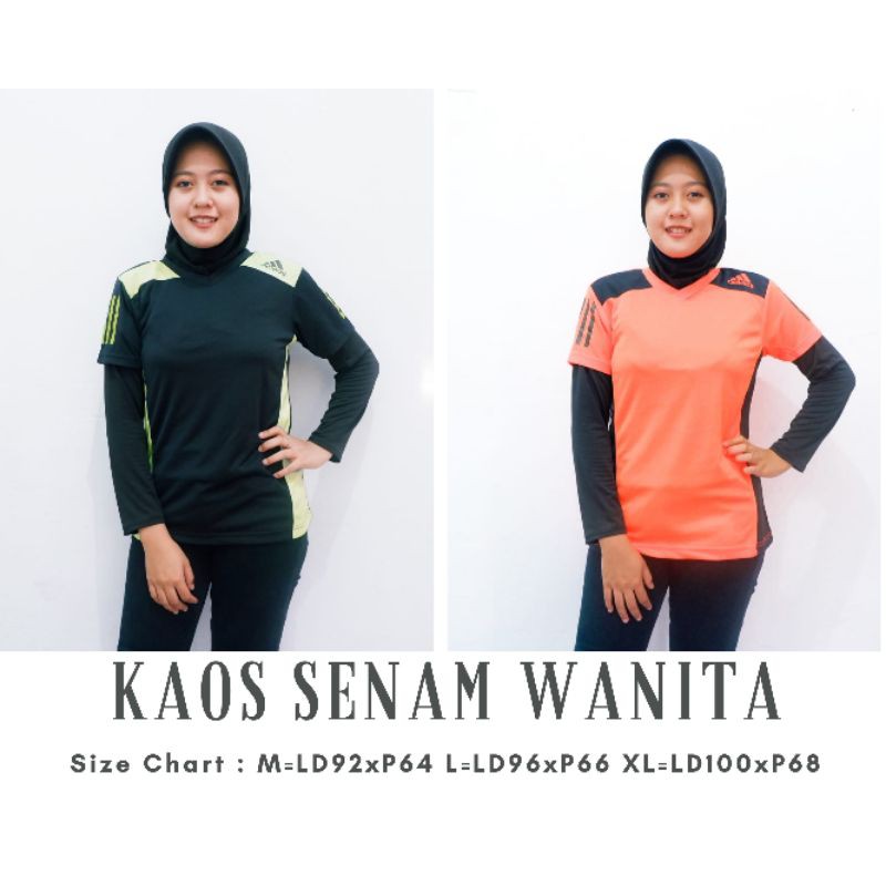 KAOS SENAM WANITA FITNESS GYM RUNNING AEROBIK Shopee KAOS SENAM WANITA FITNESS GYM RUNNING AEROBIK Shopee