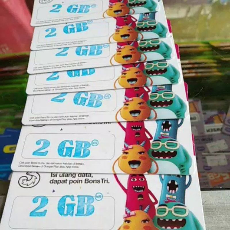 Voucher tri 2gb voucher tri AON 2GB