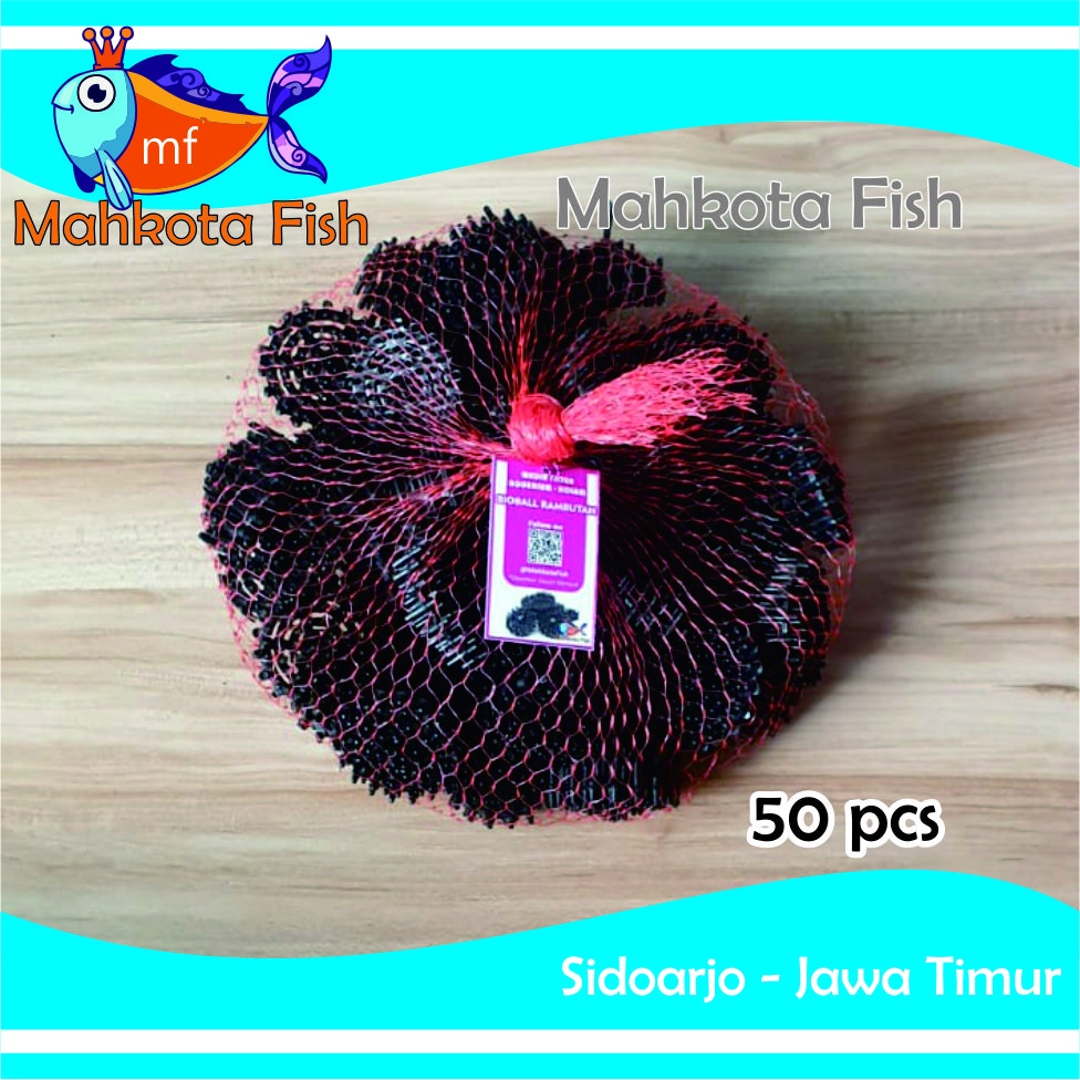 Biobal Rambutan (1 Kantong / 50 Biji) | Bioball | Bio Ball | Media Filter Aquarium Aquascape | Media Filter Kolam