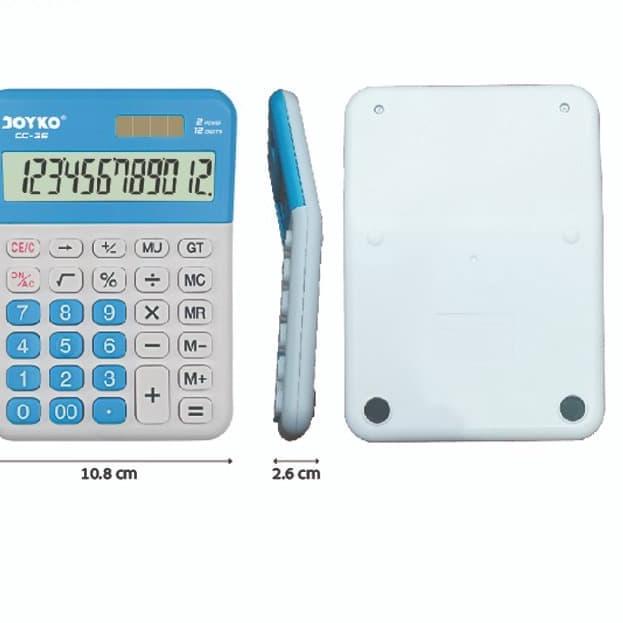 

Baru - Calculator Kalkulator Joyko CC-36 12 Digits Check Correct !!