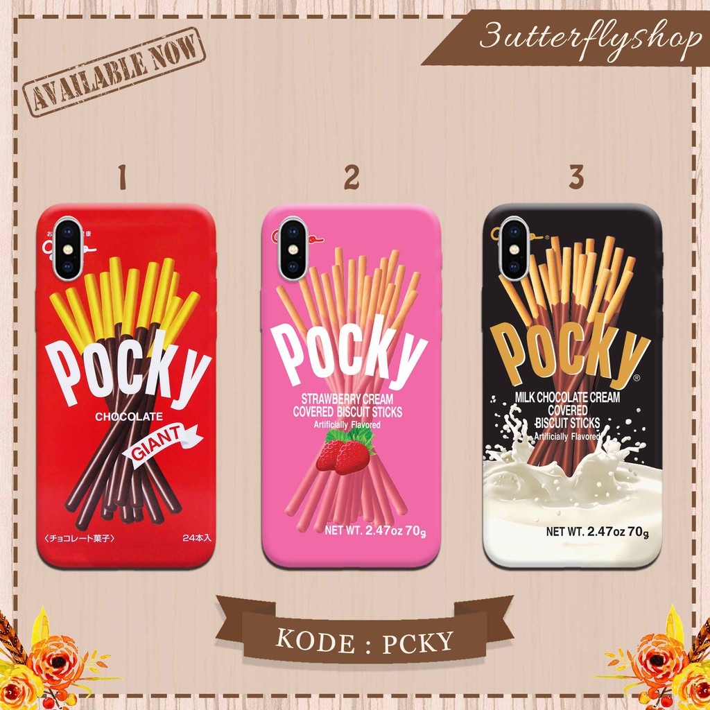 Pocky casing case HP xiaomi samsung iphone oppo vivo realme redmi meizu