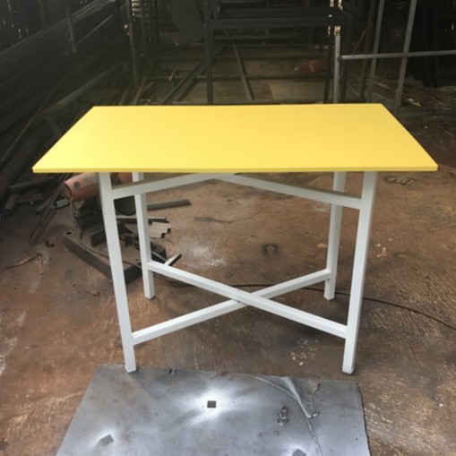 [Khusus Gosend] Meja Lipat Silang 100x60x75. Meja Cafe/Meja Bazzar Termurah