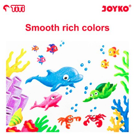 IDOLAKU Oil Pastel Crayon Minyak Joyko TiTi OP-48S 48 Warna Colours / Crayon