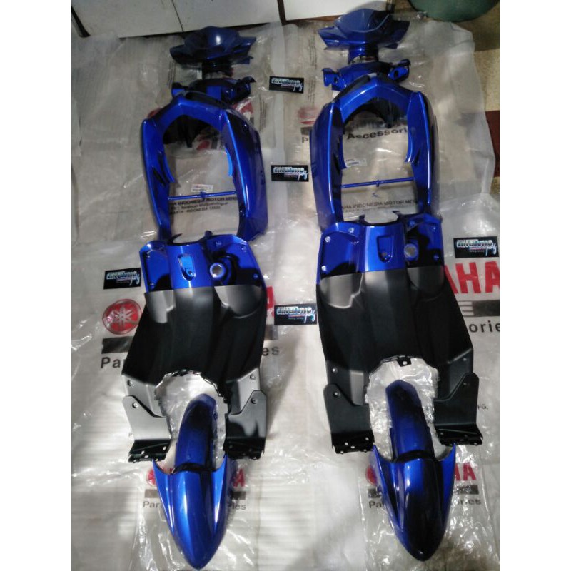 Body nouvo z biru fullset bagian depan body halus nouvo z biru fullset original yamaha