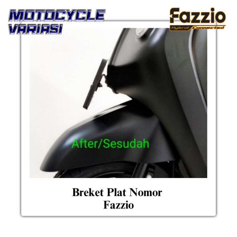 Breket Plat Nomor Fazzio Dudukan Plat Nomor Fazzio Tebal