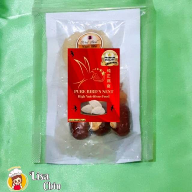 

TERMURAH‼ PAKET SARANG WALET 100% ASLI BIRDNEST (YENWO HERBAL) PAKET EKONOMIS SIAP DI MASAK/ PAKET YENWO/PAKET YEN WO/PAKET YANWO/PAKET YAN WO/PAKET BIRDNEST/PAKET BIRD NEST/AIR LIUR WALET