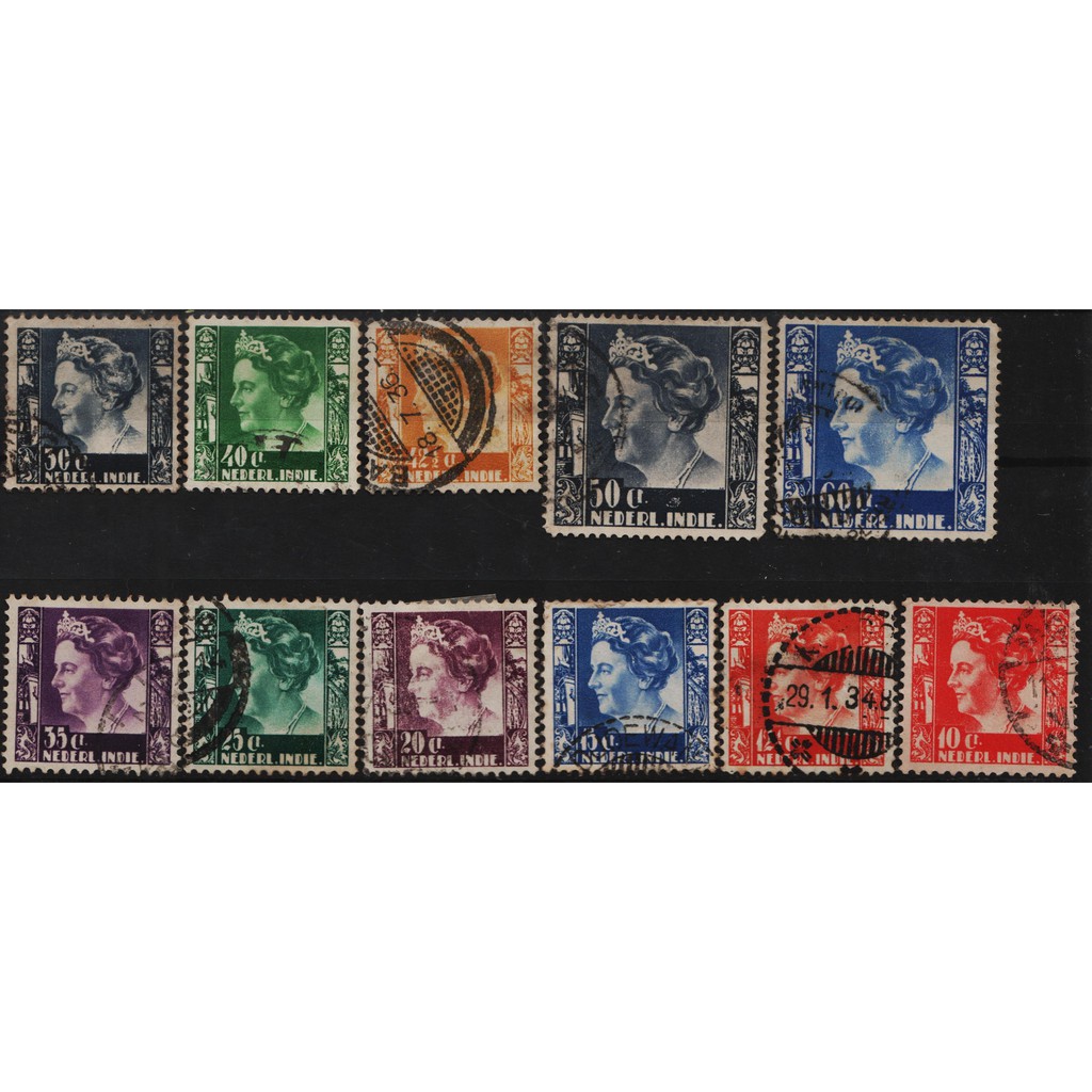 

Perangko Filateli K51 Netherlands Indies FU 14v 1934-1937 Queen Wilhelmina